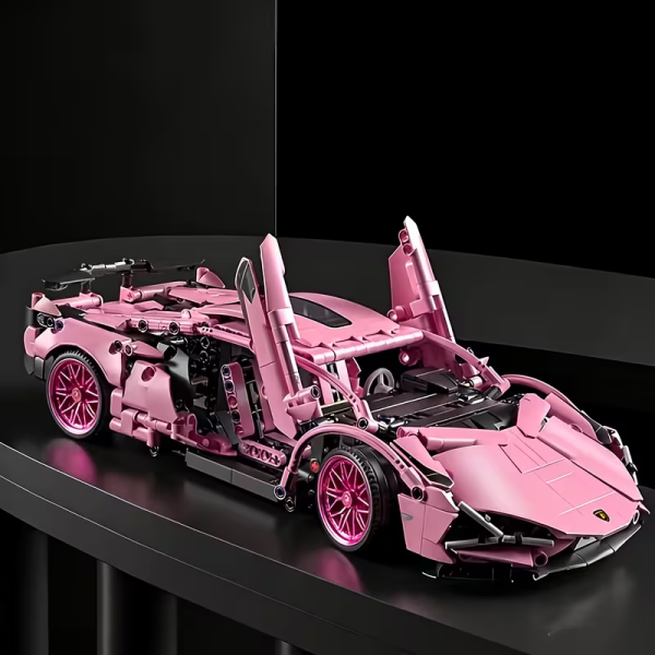 Pink Sports Car — 1,030 Pieces