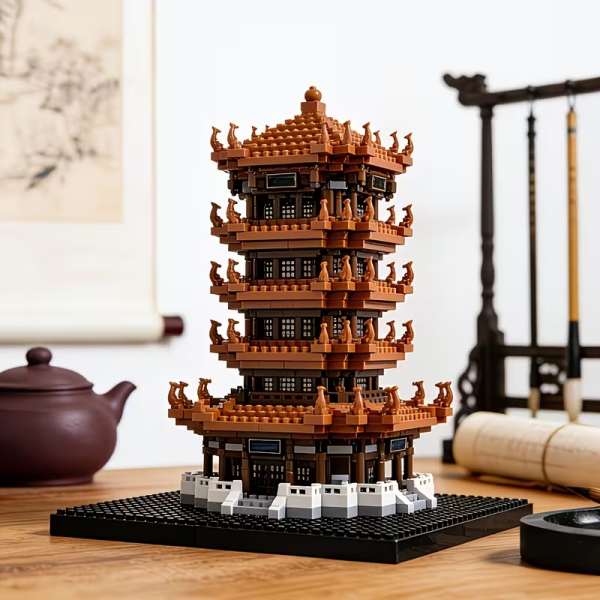 Yellow Crane Tower Building Set