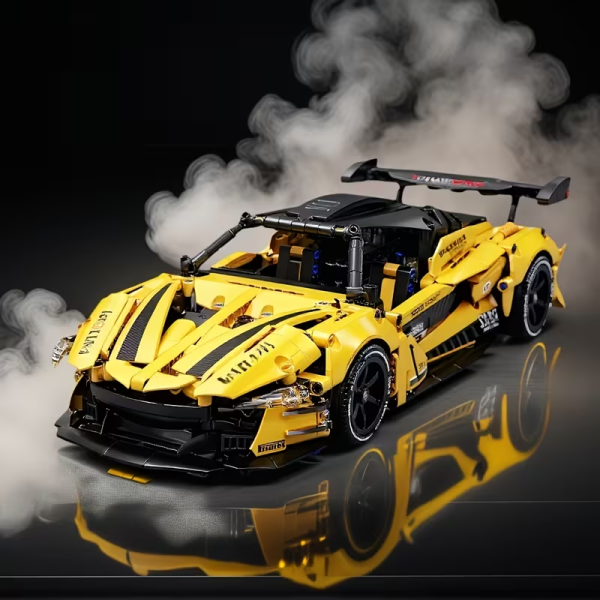 Yellow Sports Car — 1,333+ Pieces