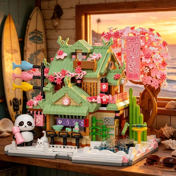 Japanese Cherry Blossom House — 2,062 Pieces